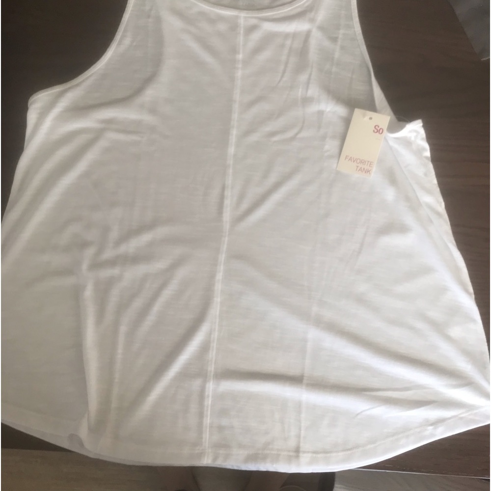 SO NWT white tank top